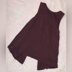 Victoria's Secret Sport Dark Purple Open Back X Tank Top L